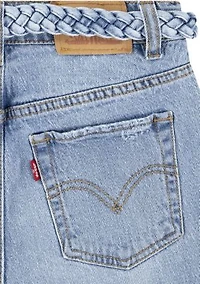Girls 7-16 Extra Large Culotte Stretch Denim Jeans