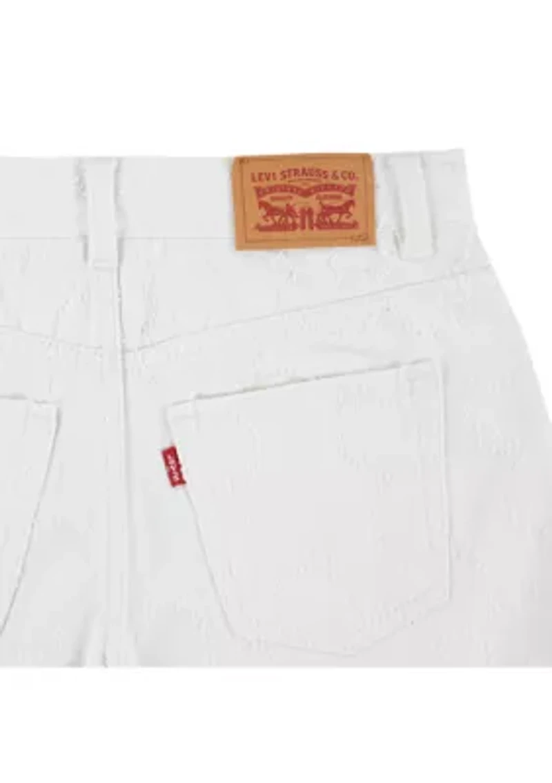 Girls 7-16 Textured A-Line Shorts