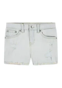 Girls 7-16 Rainbow Denim Shorts