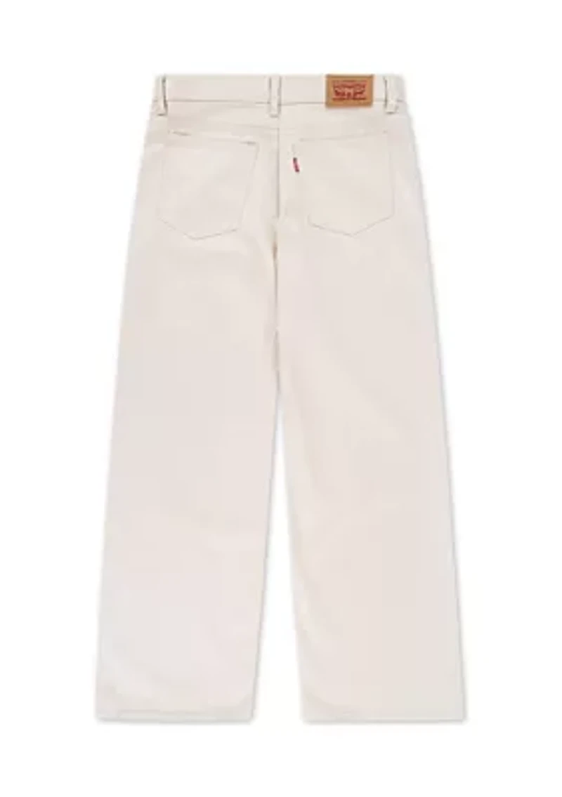 Girls 7-16 Pearlized Wide Leg Jeans