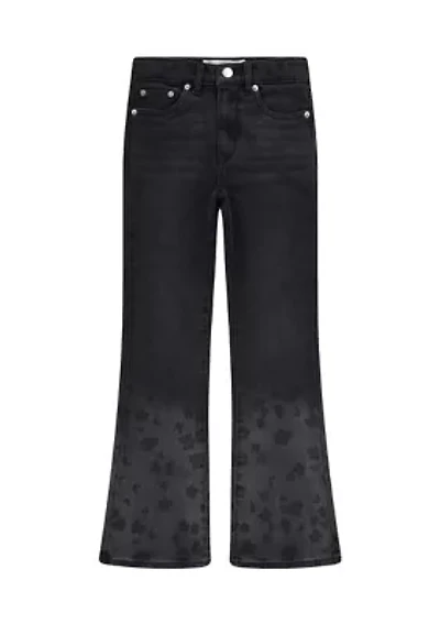 Girls 7-16 Faded Art Flare Jeans