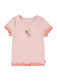 Girls 7-16 Floral Embroidery Top
