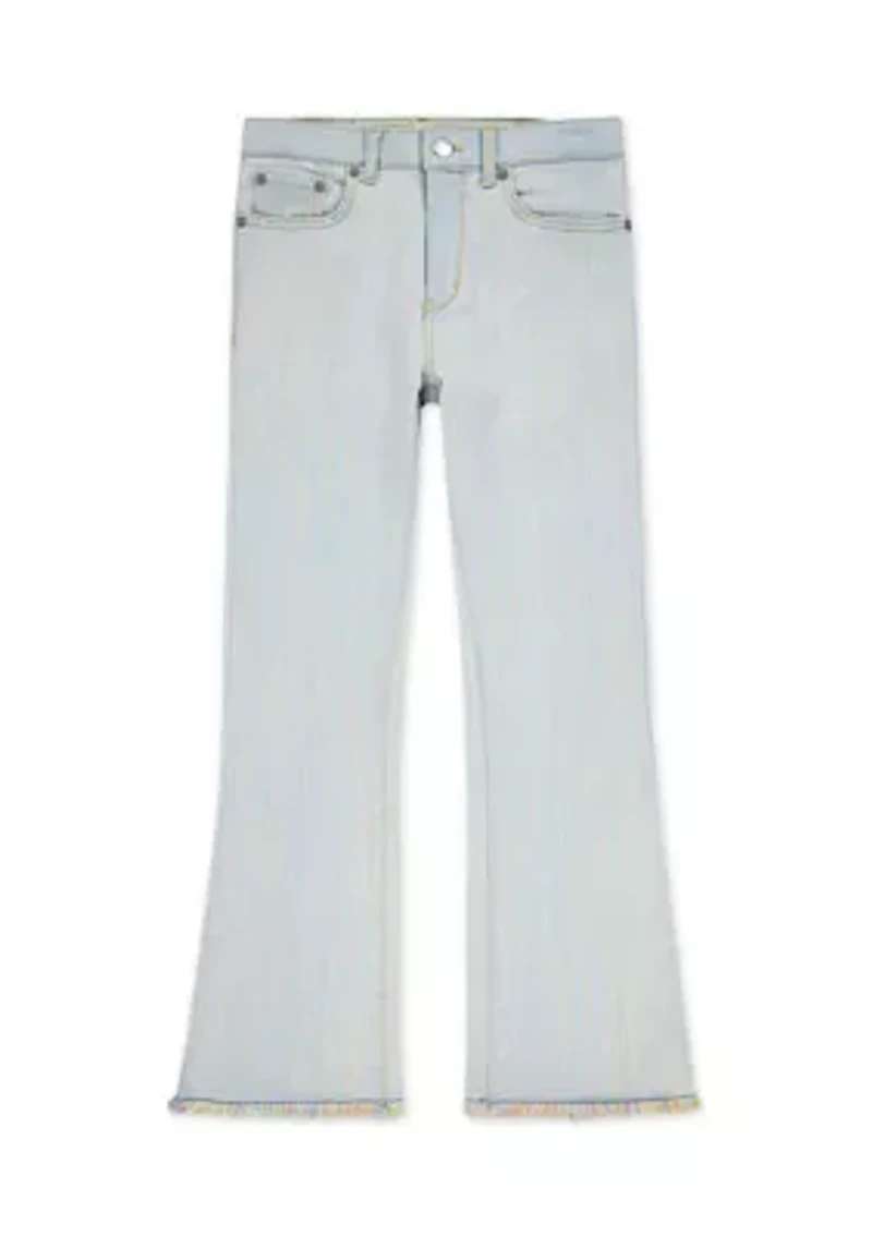 Girls 7-16 Rainbow Flare Jeans