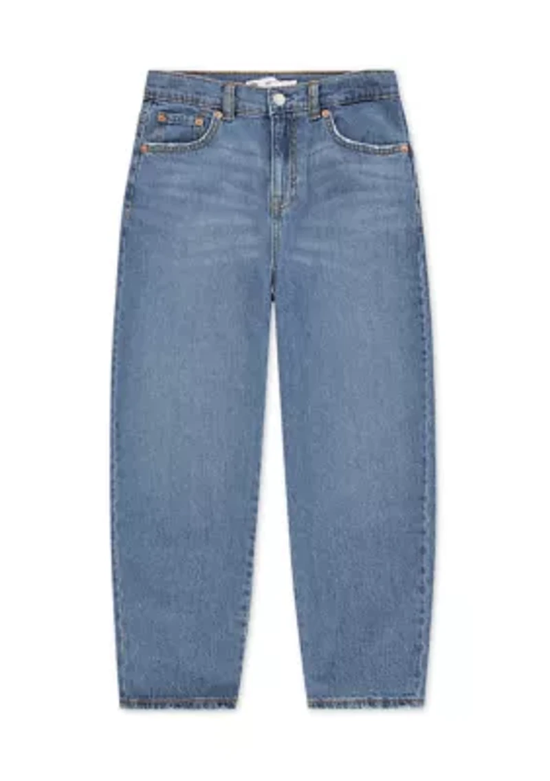 Girls 7-16 Baggy Barrel Jeans
