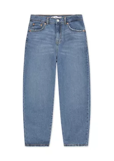 Girls 7-16 Baggy Barrel Jeans