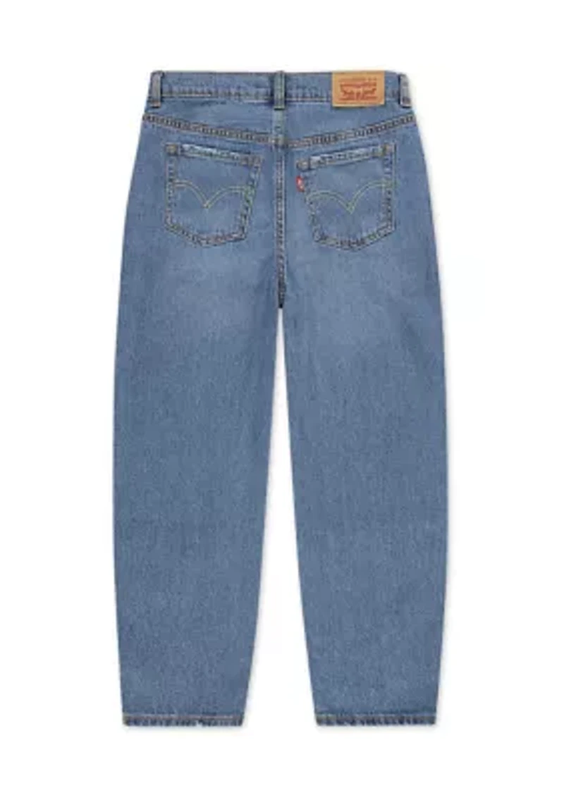 Girls 7-16 Baggy Barrel Jeans