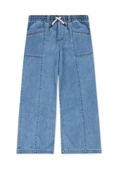 Girls 7-16 Baggy Wide Leg Jeans