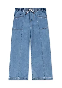 Girls 7-16 Baggy Wide Leg Jeans