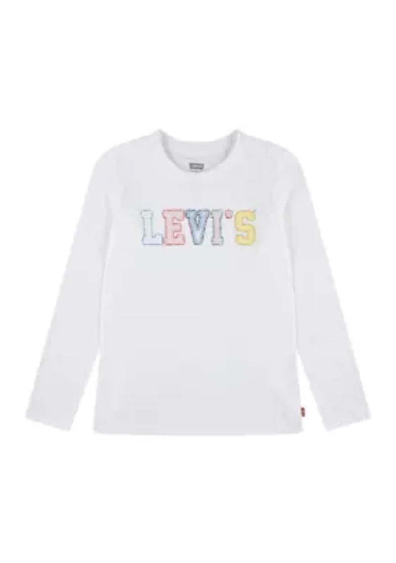 Girls 7-16 Logo Crochet T-Shirt