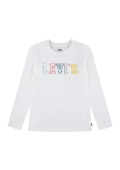 Girls 7-16 Logo Crochet T-Shirt