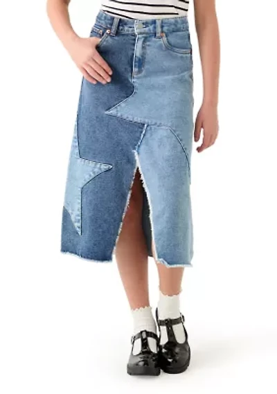 Girls 7-16 Western Midi Skirt