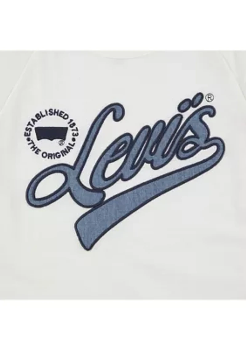 Girls 7-16 Ruffle Sleeve Logo Graphic T-Shirt