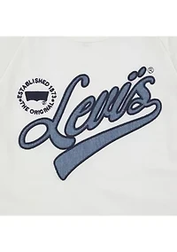 Girls 7-16 Ruffle Sleeve Logo Graphic T-Shirt