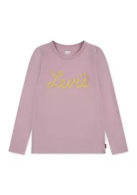 Girls 7-16 Long Sleeve Jersey Graphic Top