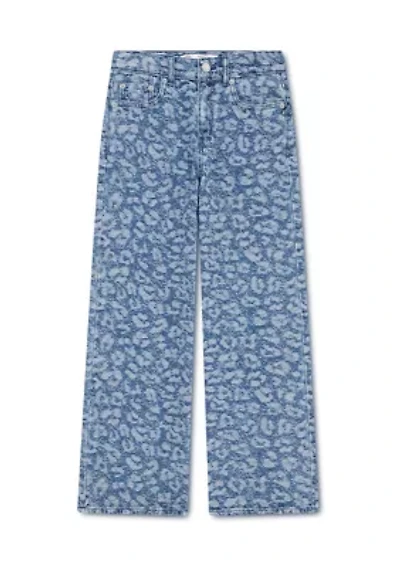 Girls 7-16 Jacquard High Rise Baggy Denim Jeans