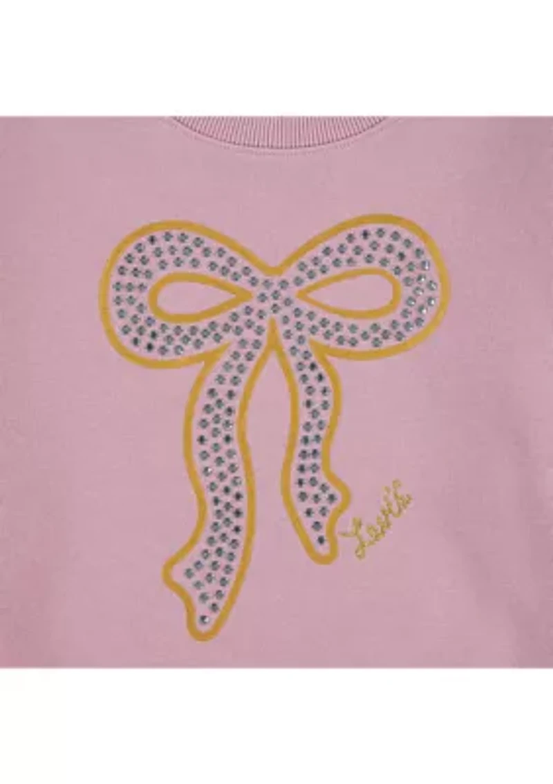 Girls 7-16 Meet and Greet Bow Sweater