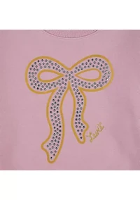 Girls 7-16 Meet and Greet Bow Sweater