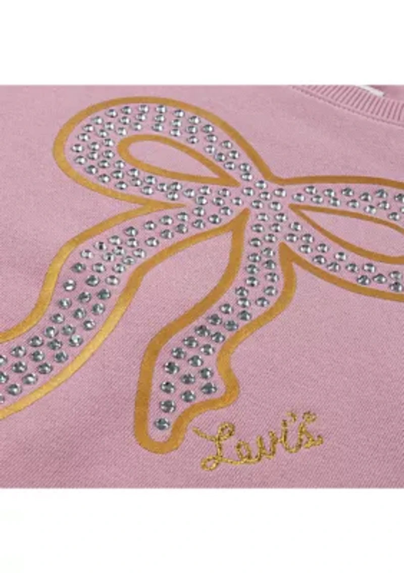 Girls 7-16 Meet and Greet Bow Sweater