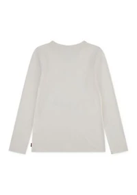 Girls 7-16 Long Sleeve Animal-Print Cowgirl Hat Graphic T-Shirt