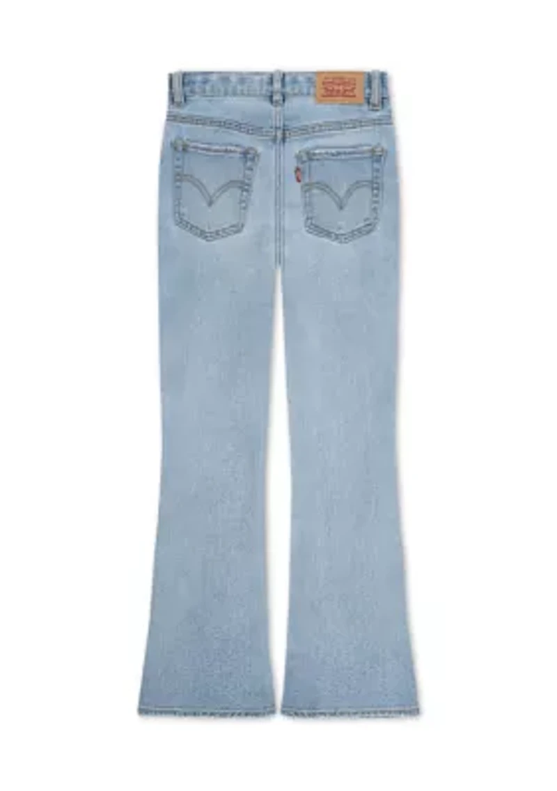 Girls 7-16 Flare Jeans with Applique