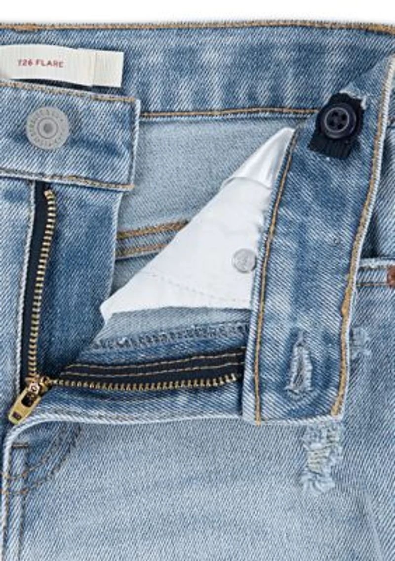 Girls 7-16 Flare Jeans with Applique