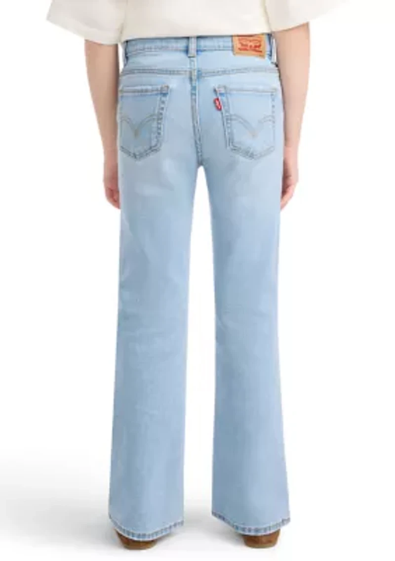 Girls 7-16 Flare Jeans with Applique