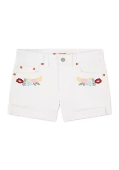 Girls 7-16 Embroidered Shorts
