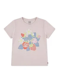 Girls 7-16 Strawberry Short Sleeve Top