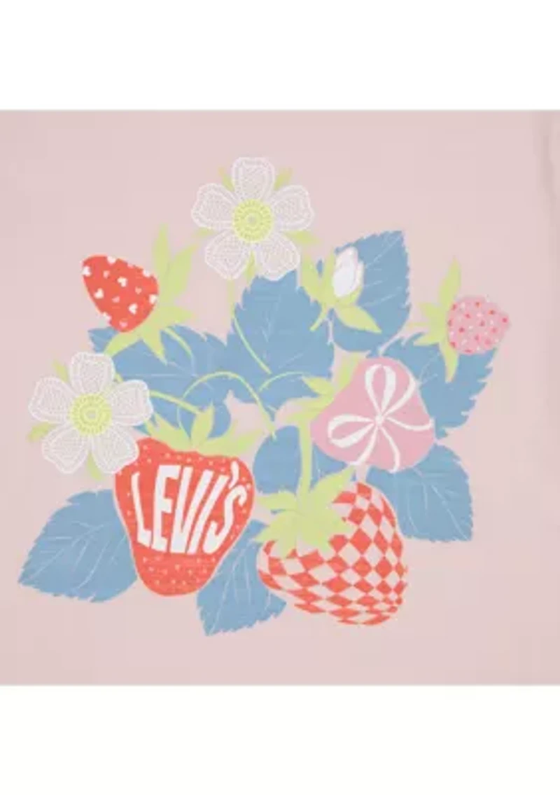 Girls 7-16 Strawberry Short Sleeve Top
