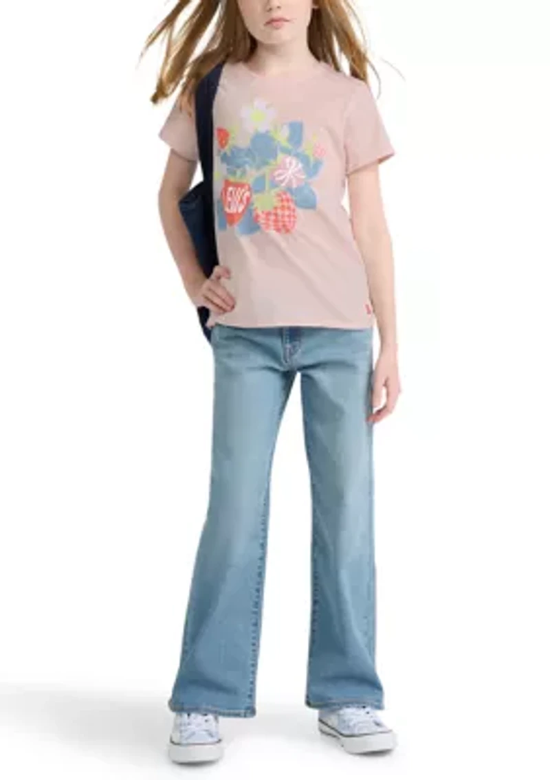 Girls 7-16 Strawberry Short Sleeve Top