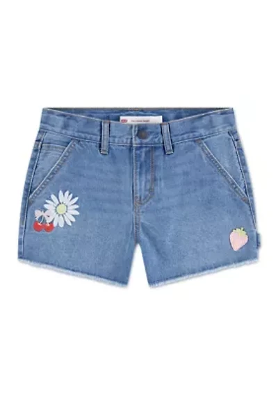 Girls 7-16 Applique Girlfriend Shorts