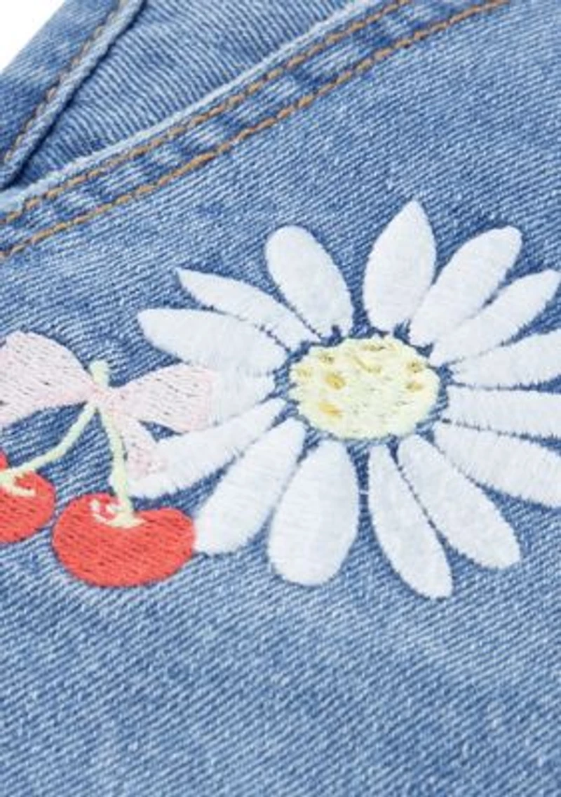 Girls 7-16 Applique Girlfriend Shorts