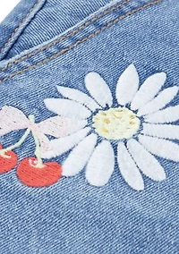 Girls 7-16 Applique Girlfriend Shorts