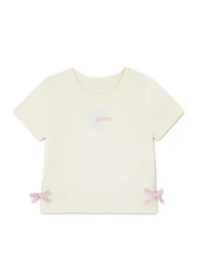 Girls 7-16 Daisy Side Tie T-Shirt