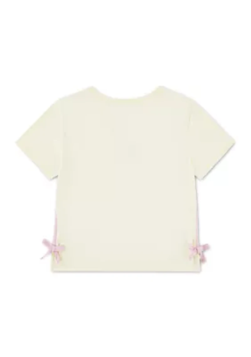 Girls 7-16 Daisy Side Tie T-Shirt