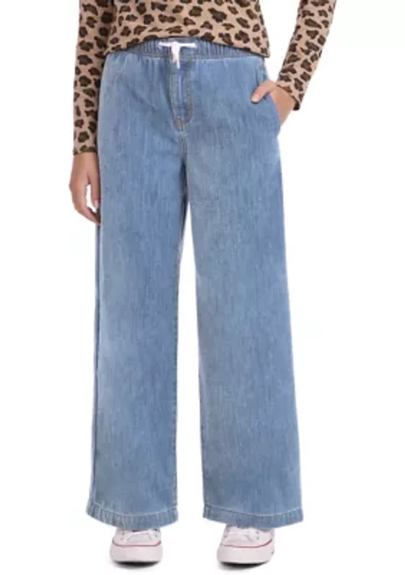 Girls 7-16 Luxe Denim High Rise Baggy Jeans