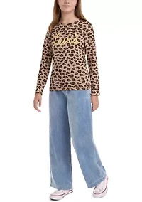 Girls 7-16 Luxe Denim High Rise Baggy Jeans