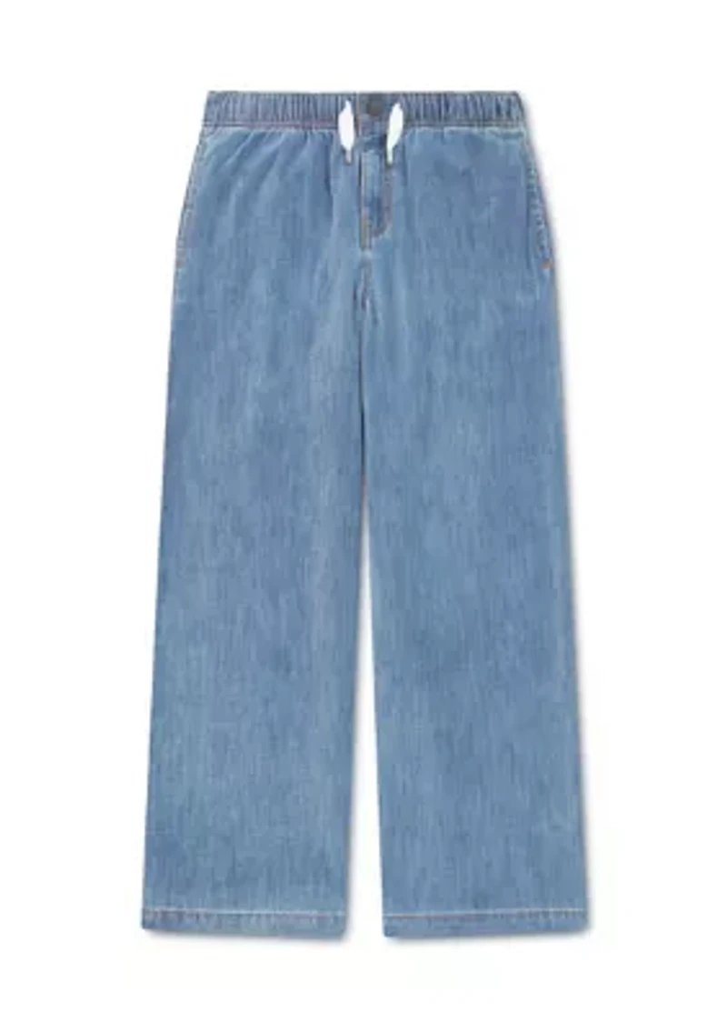 Girls 7-16 Luxe Denim High Rise Baggy Jeans