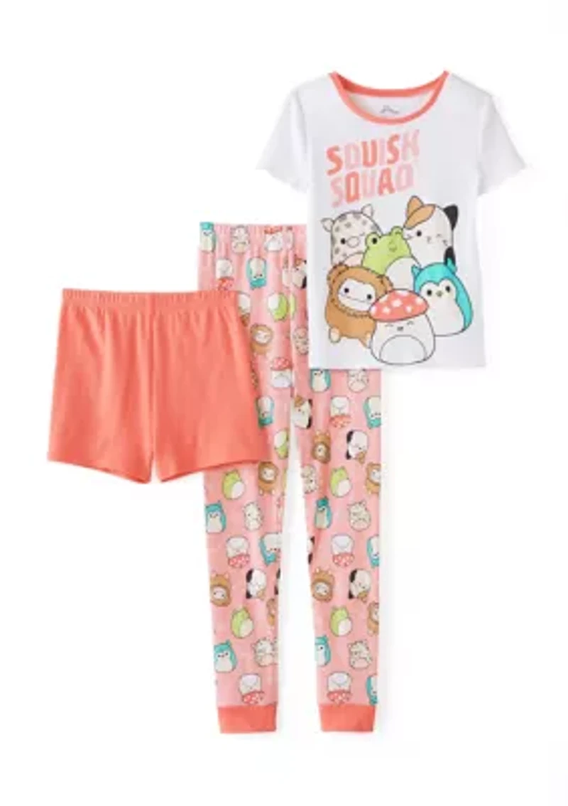 Girls 7-16 3 Piece Squish Pajama Set