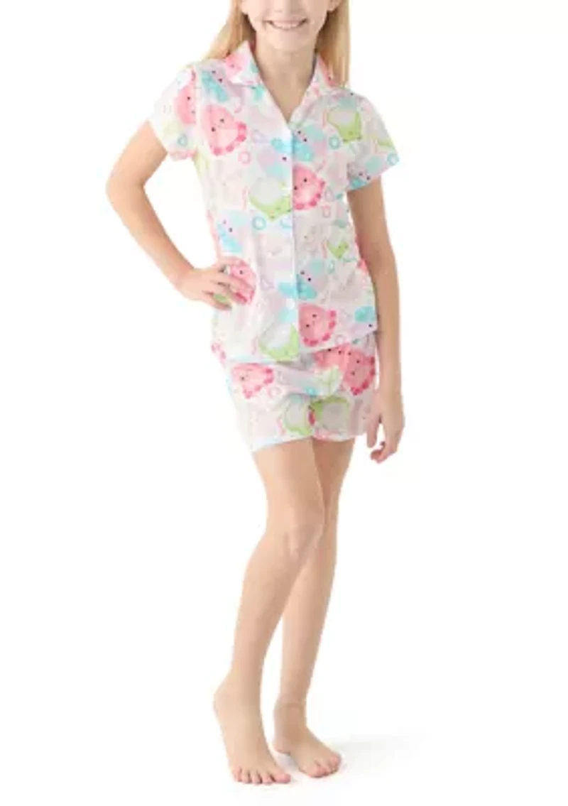 Girls 4-12 Squish Coat Pajama Set