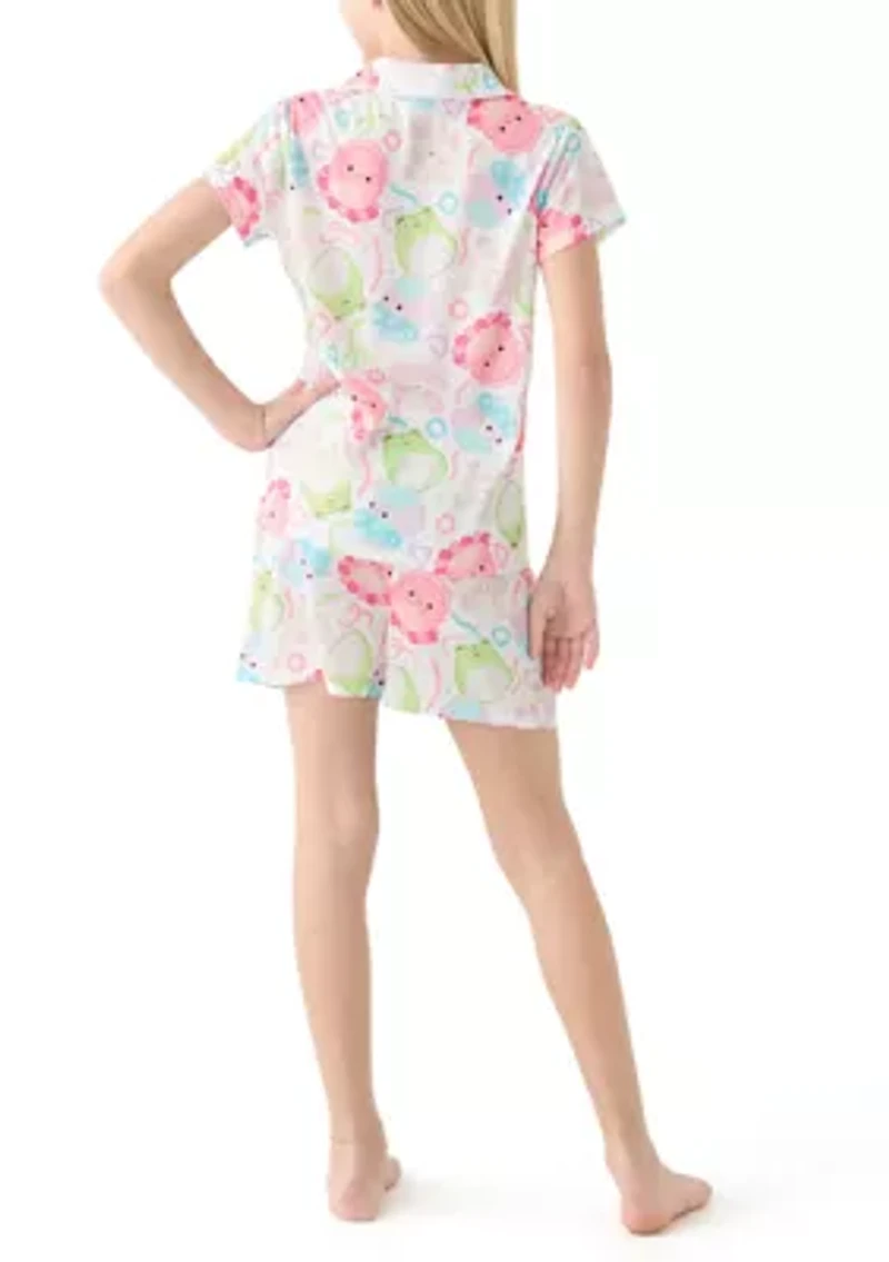 Girls 4-12 Squish Coat Pajama Set