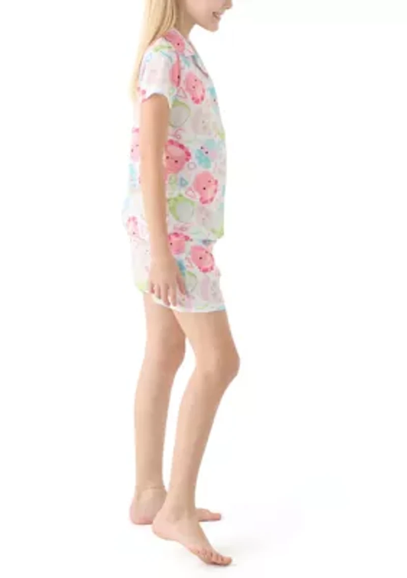 Girls 4-12 Squish Coat Pajama Set