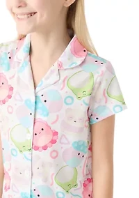 Girls 4-12 Squish Coat Pajama Set