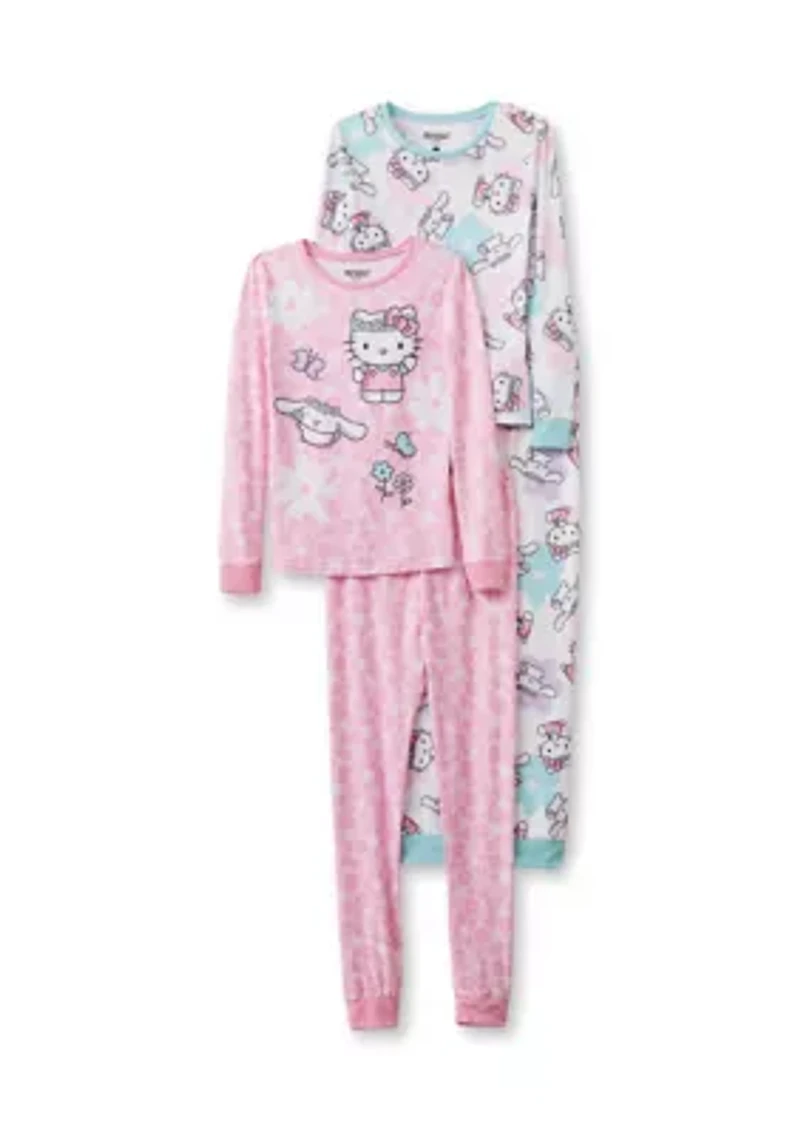 Girls 4-10 Hello Kitty 4 Pc Set