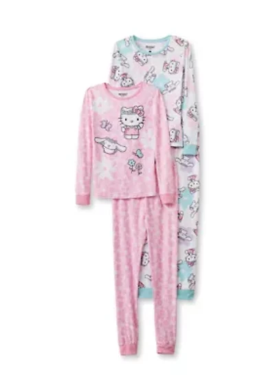Girls 4-10 Hello Kitty 4 Pc Set
