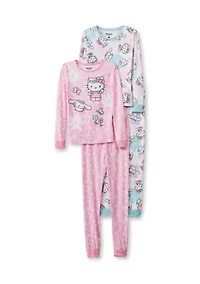 Girls 4-10 Hello Kitty 4 Pc Set