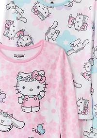 Girls 4-10 Hello Kitty 4 Pc Set
