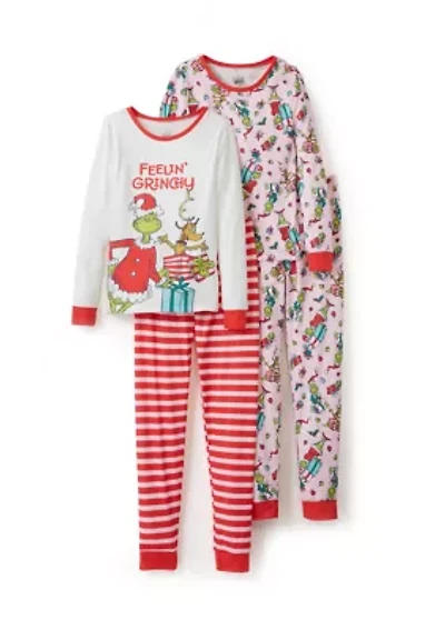 Girls 4-6x Grinch 4-Piece Set