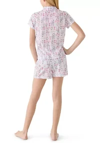 Girls 7-16 Hello Kitty Pajama Set