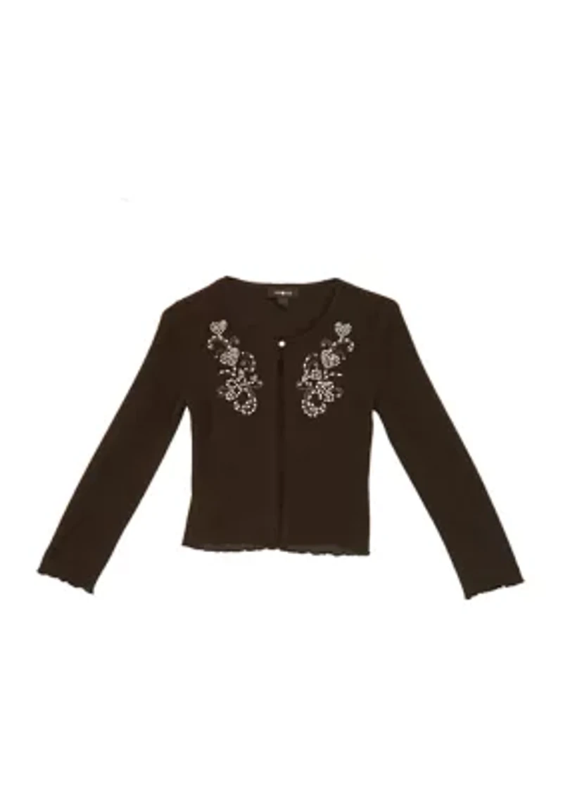 Girls 7-16 Cardigan and Tank Set